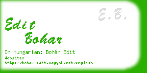 edit bohar business card